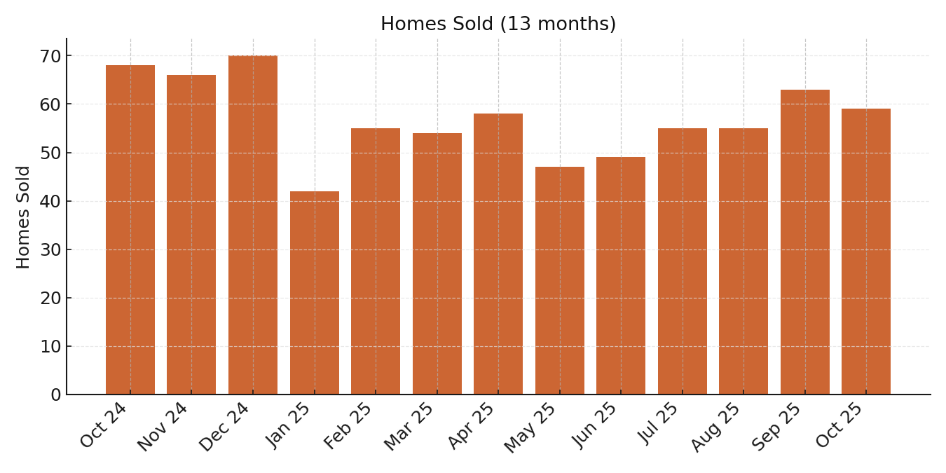 Homes Sold (13 months)
