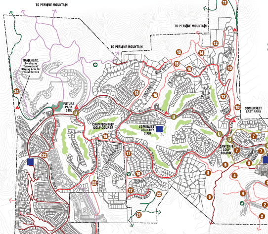 Somersett Trail Map Complete | Reno, Incline Village, Sparks, Carson ...